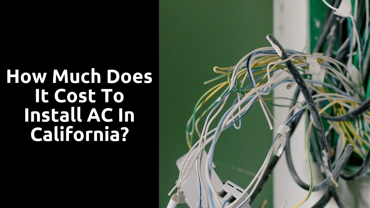 How much does it cost to install AC in California?