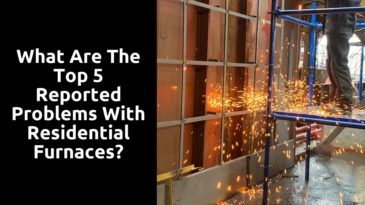 What are the top 5 reported problems with residential furnaces?